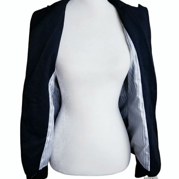 Woman's Black one button Blazer - Picture 3 of 9